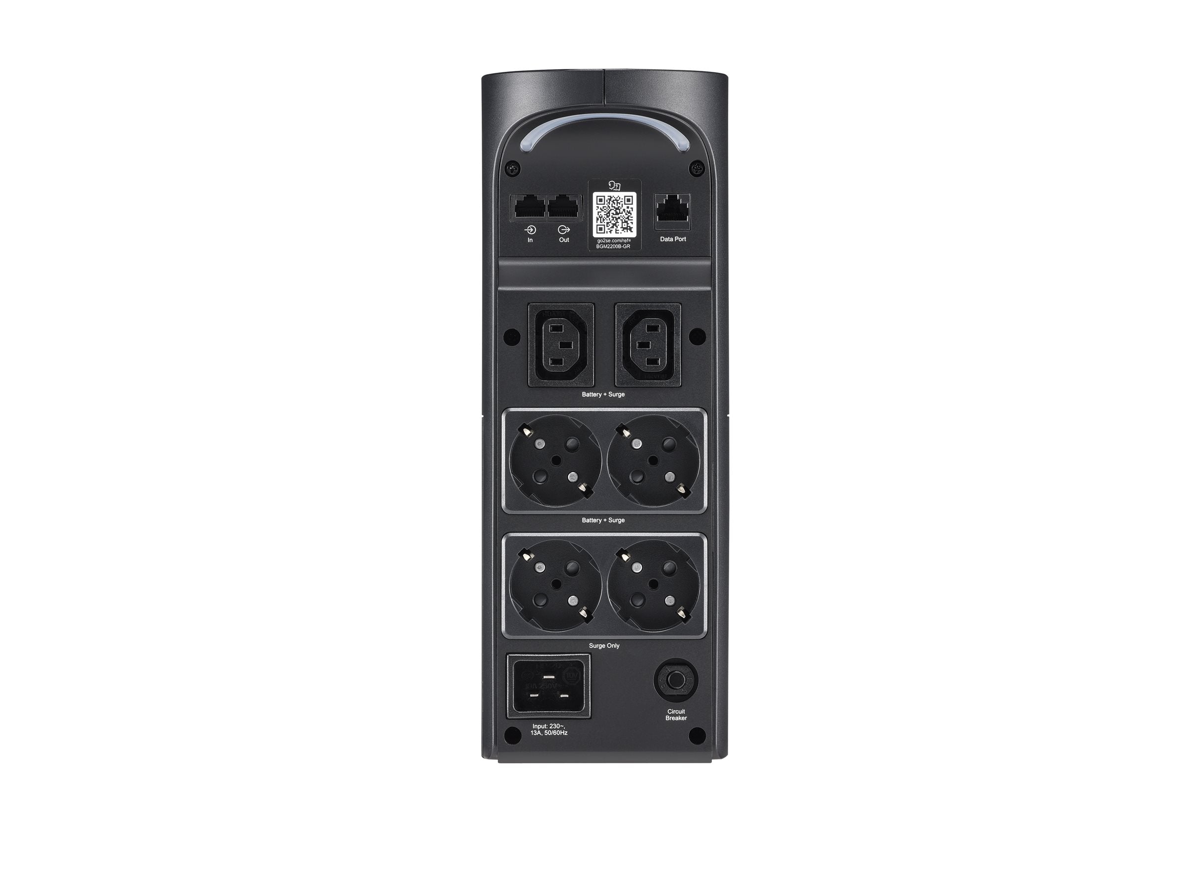 APC Back-UPS Pro UPS tower RGB lights AC 230V 1320Watt 2200VA 1-phase output connectors 6 Black midnight