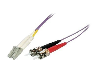 MCL Jarretière optique OM3 duplex 50/125 multimode - ST / LC 2m