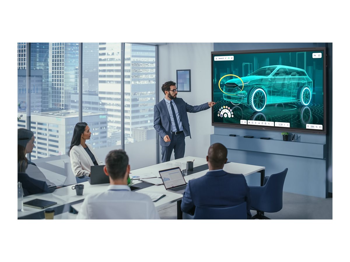 Bundle OPTOMA 5863RK 86p 400cd/m2 UHD Interactive 4K Multi-Touch-Display + WL10C Sensor Box NFC reader Secure login