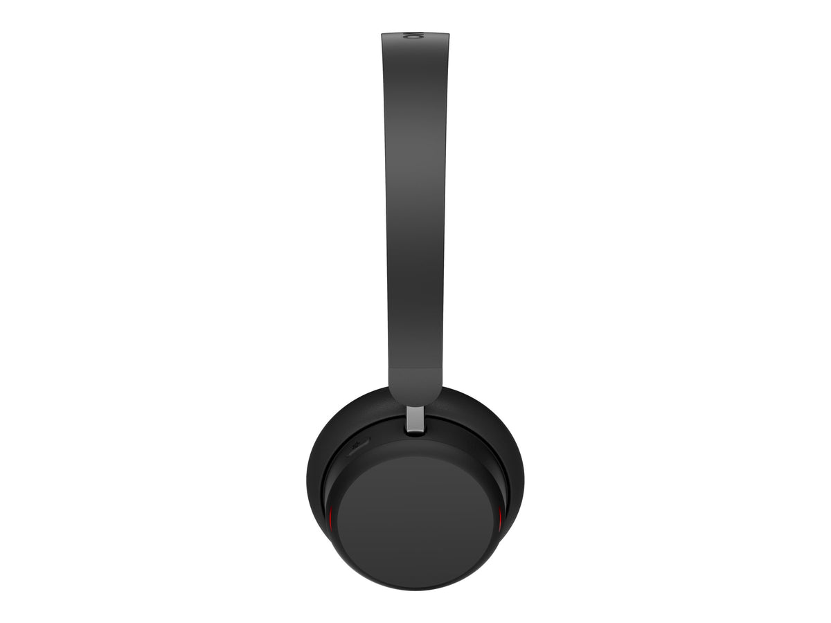 LENOVO 6550 Headset on-ear Bluetooth wireless active noise cancelling USB-C black Certified for Microsoft Teams