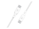 BELKIN 100w USB-C to USB-C Braided Cable 2M White