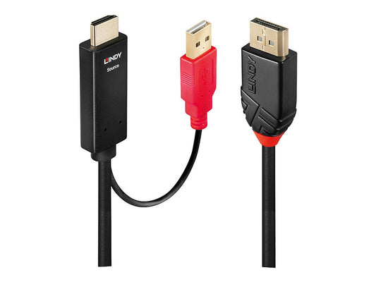 LINDY 0.5m HDMI to DisplayPort Adapter Cable