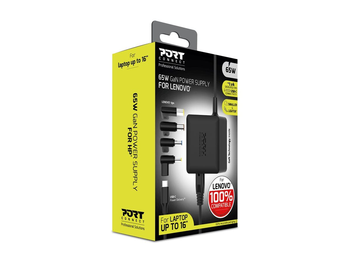 PORT DESIGNS Power Supply GaN 65W - LENOVO - EU