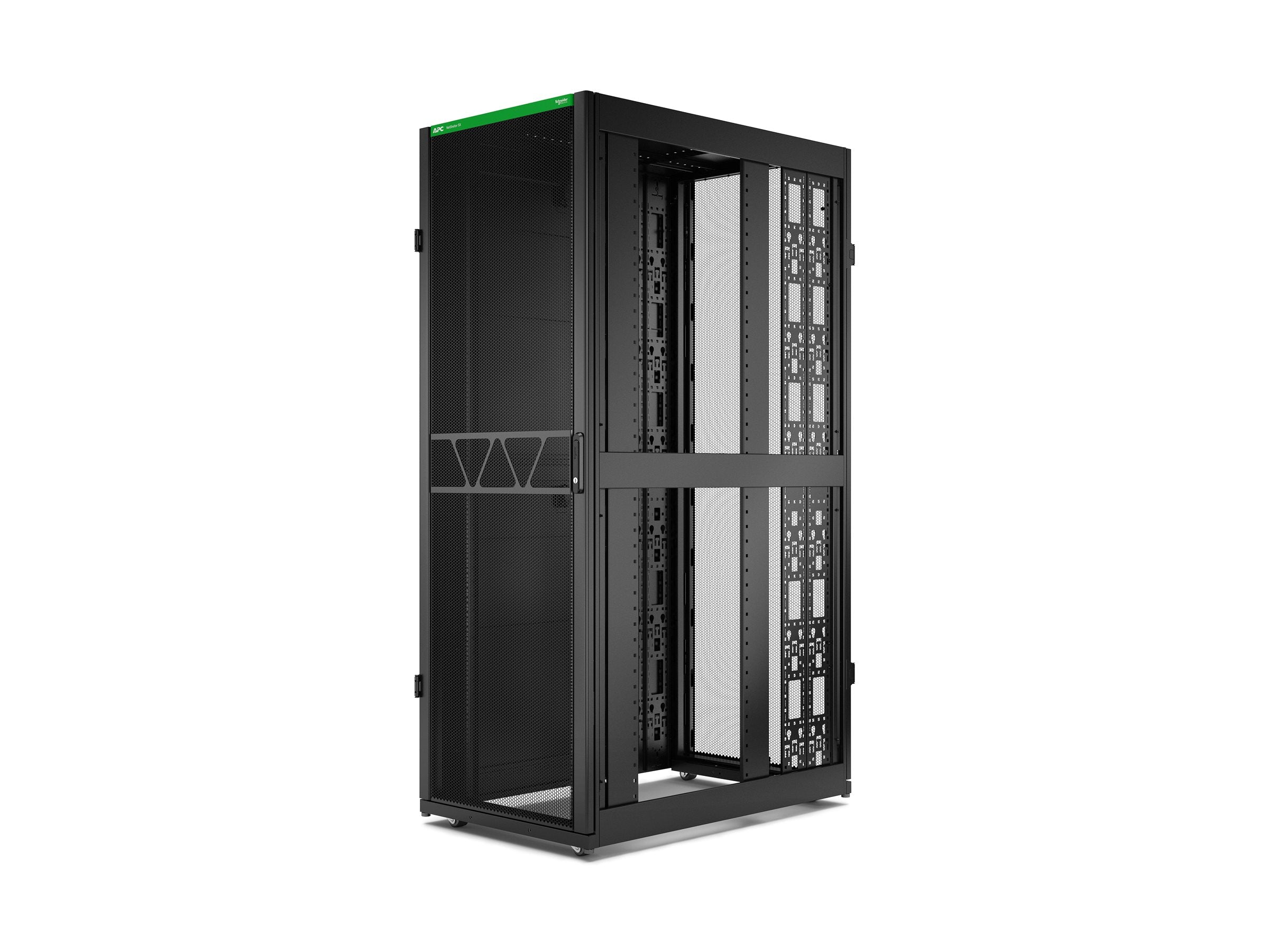 APC NetShelter SX Gen 2 Rack cabinet 2124H x 750W x 1200D mm with sides floor-standing Black 45U 19 TAA Compliant