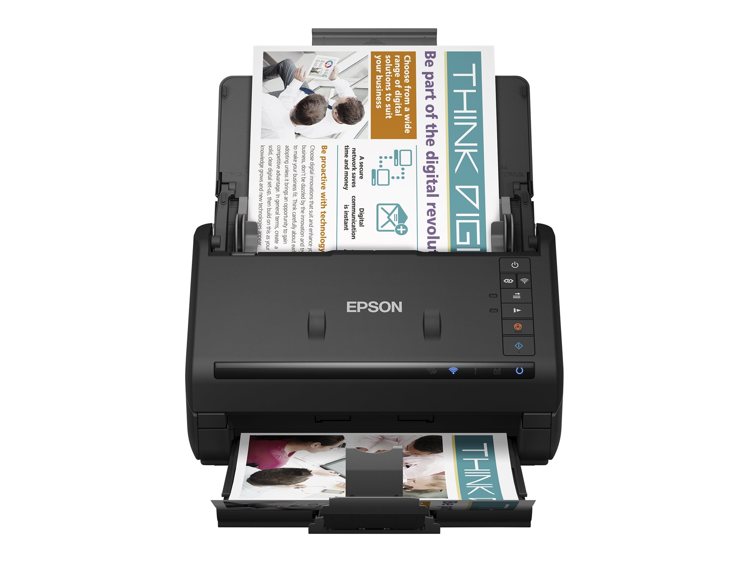 EPSON WorkForce ES-500W II Document scanner Contact Image Sensor CIS Duplex 600x600dpi 35ppm ADF 100sheets 4000scans/d USB Wi-Fi