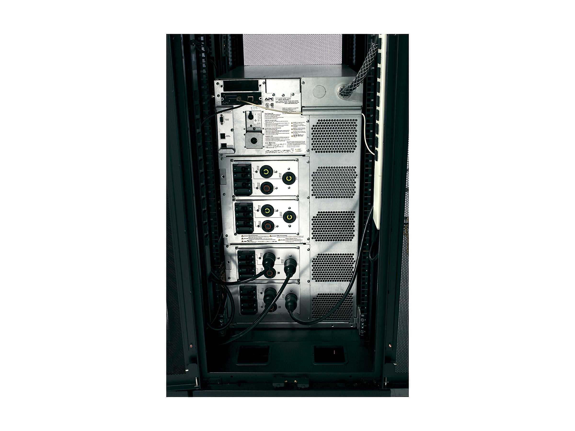 APC Symmetra LX 12kVA Scalable to 16kVA N+1 Power Rack AC 208/240V 12000VA Ethernet 10/100 oc 13 19U 19 BK silver