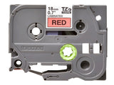 BROTHER P-TOUCH TZE-441 noir sur rouge 18mm