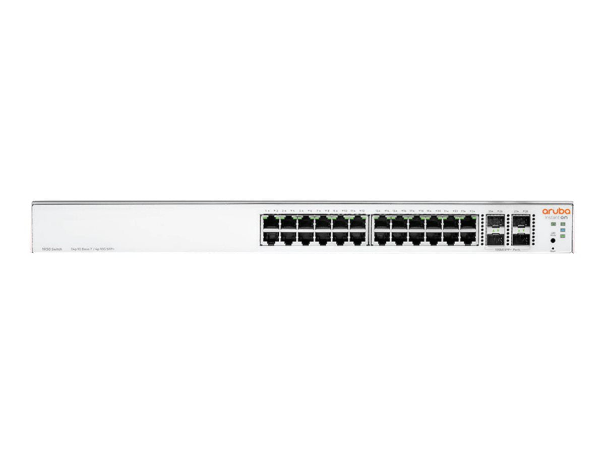 HPE Networking Instant On 1930 24G 4SFP/SFP+ Switch Commutateur C3 Géré 24 x 10/100/1000 + 4 x 1 Gigabit / 10 Gigabit SFP+