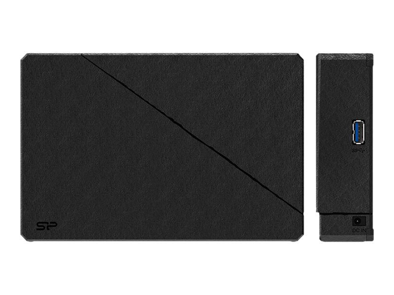 SILICON POWER External HDD Stream S07 8To 3.5p USB 3.2 adaptor EU Led light Black