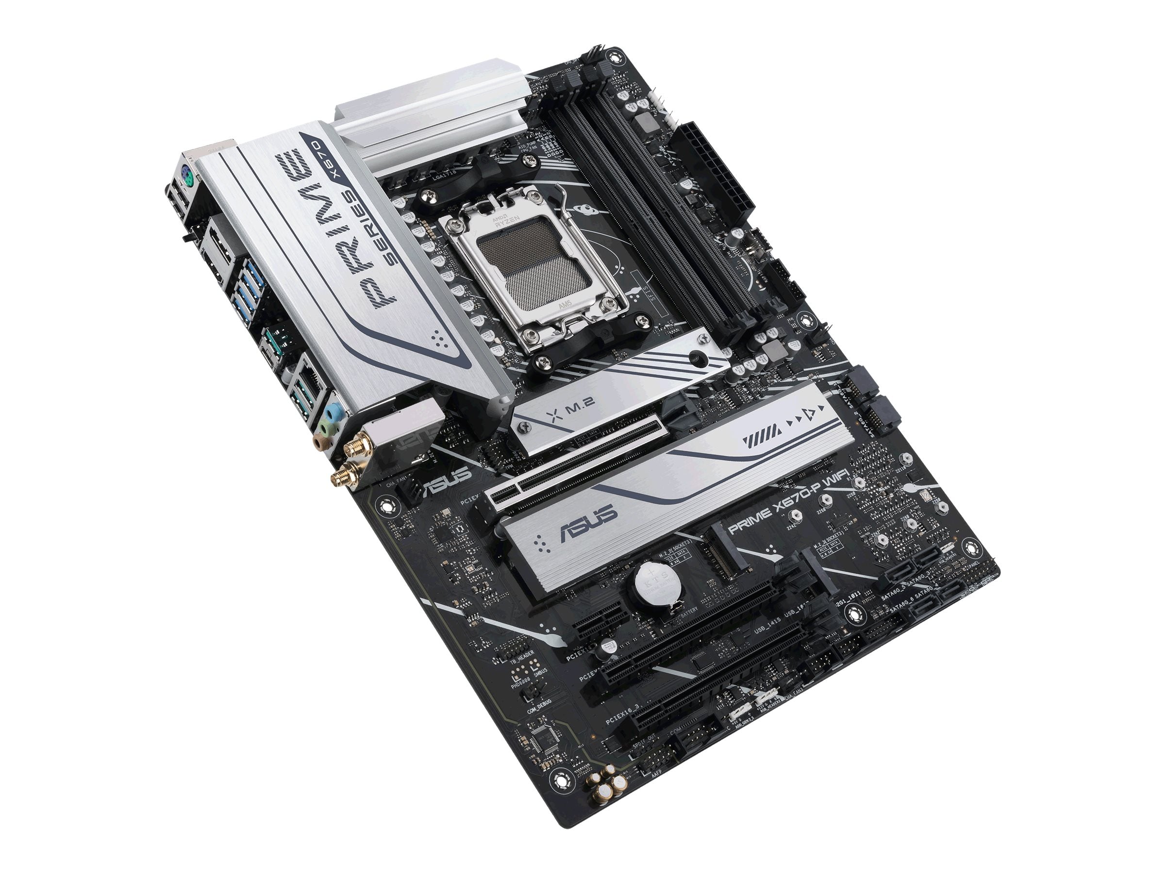 ASUS PRIME X670-P WIFI AM5 Socket 4DDR5 3xPCIe 4.0 x16 HDMI 2.1 DP 1.4 6xSATA 6Gb/s ATX