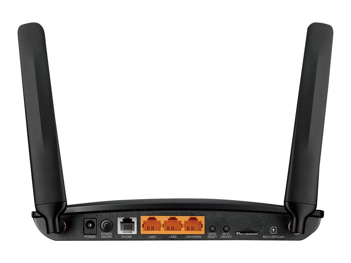 TP-LINK 300Mbps Wireless N 4G LTE Telephony Router 2xAntennas 2xFast Ethernet LAN Ports 1xFast Ethernet WAN/LAN Port