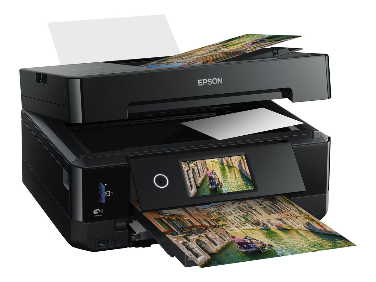 EPSON Expression Premium XP-7100 Small-in-One MFP colour ink-jet A4 11ppm copy 15.8ppm print USB 2.0 Gigabit LAN Wi-Fi black