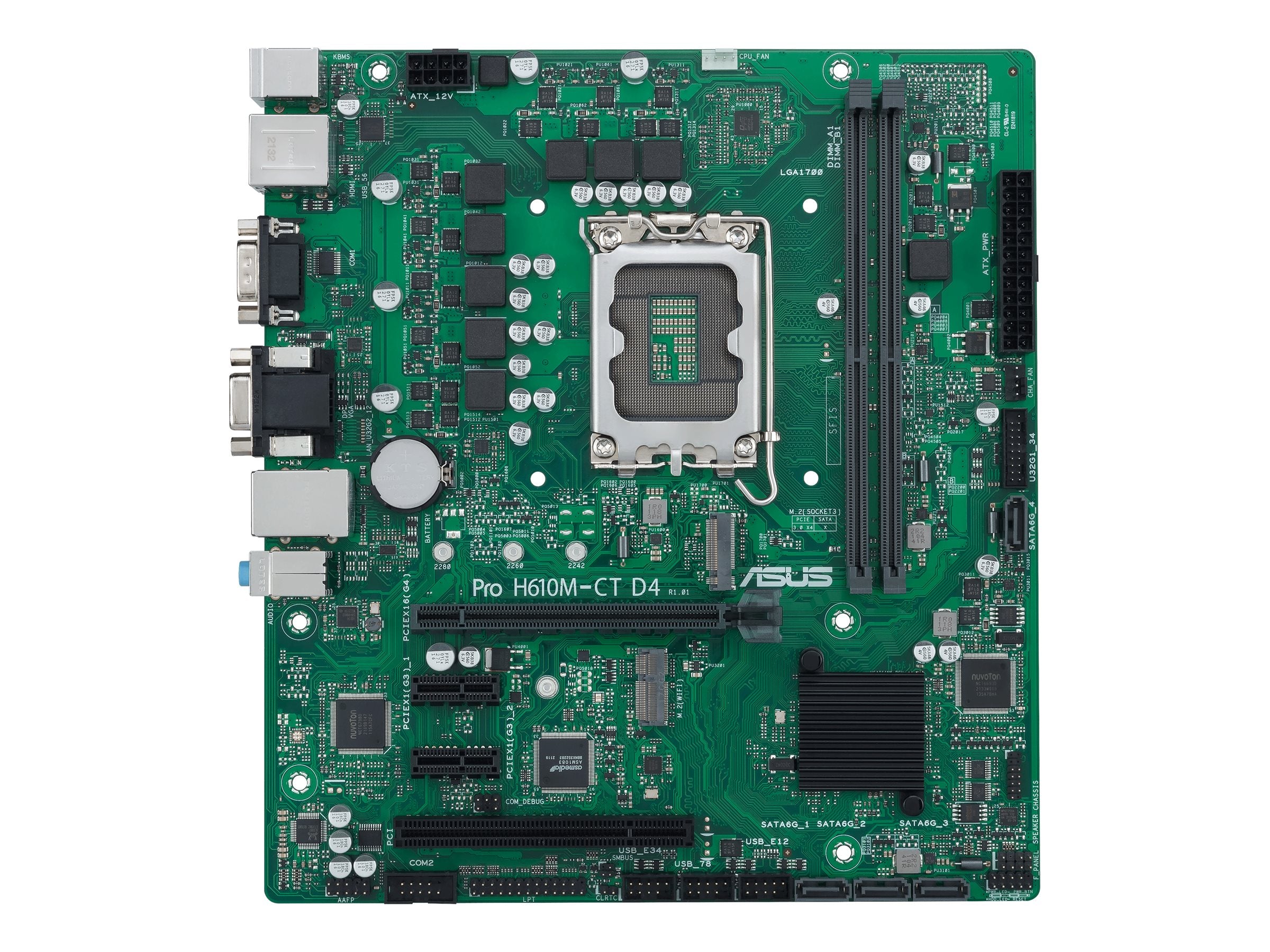 ASUS PRO H610M-CT D4-CSM LGA1700 2DDR4 microATX 4x SATA MB 1xHDMI 1xDP 1xD-Sub 1xM.2