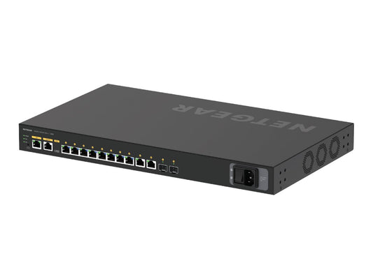 NETGEAR 12-Port AV Line M4250-10G2XF-PoE++ 8x1G Utra90 PoE++ 802.3bt 720W 2x1G 2xSFP+ Managed Switch