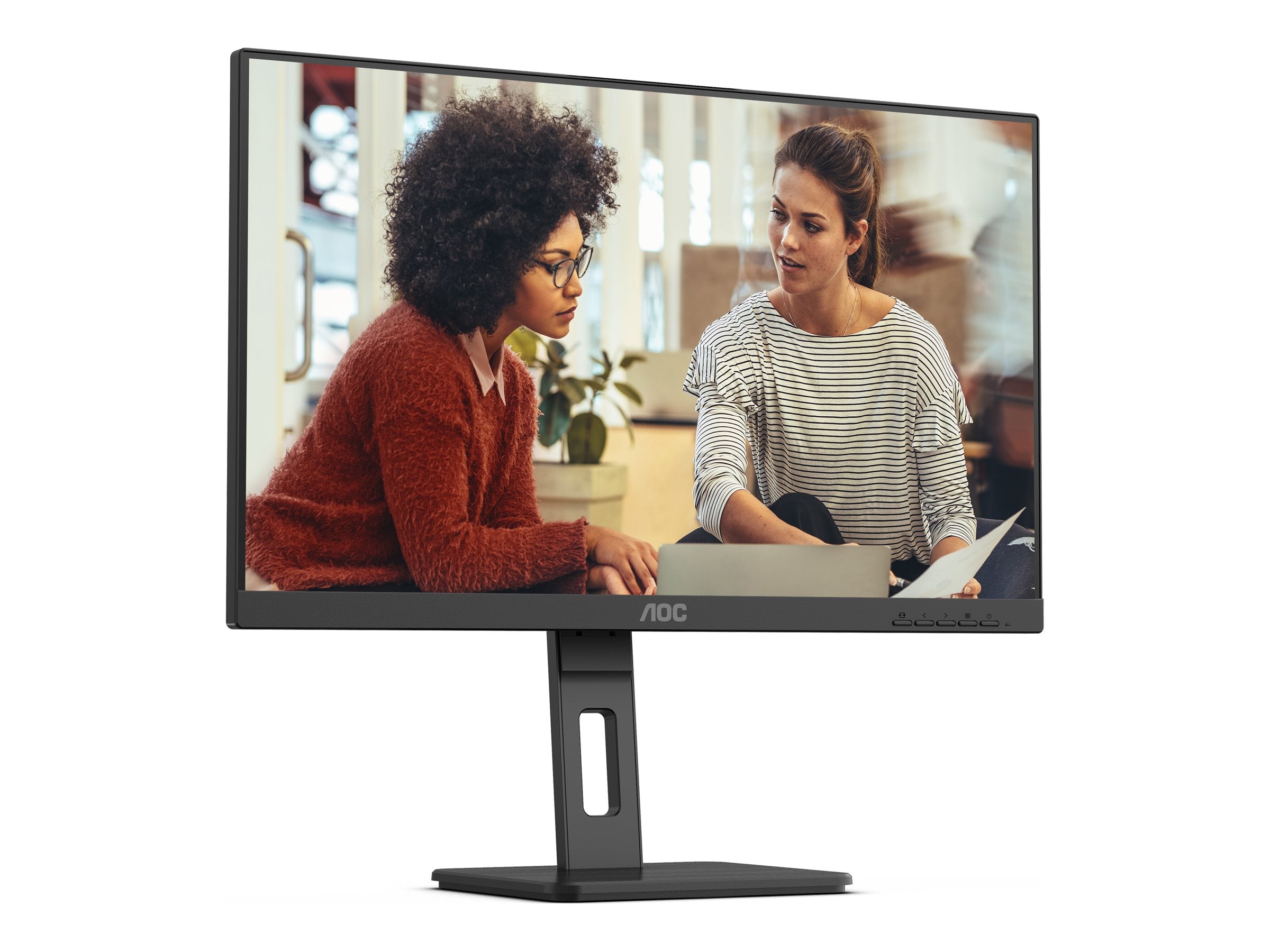 AOC 24E3QAF Écran LED - 24" - 1920 x 1080 Full HD (1080p) @ 75 Hz - IPS - 1000:1 - 4 ms - HDMI, VG DP , HAS pivot Haut- parleurs