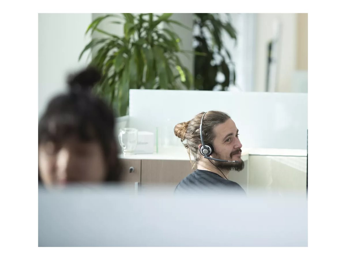 HP Poly EncorePro 720D with Quick Disconnect Binaural Digital Headset TAA Avec fil Arceau Appels/Musique Noir