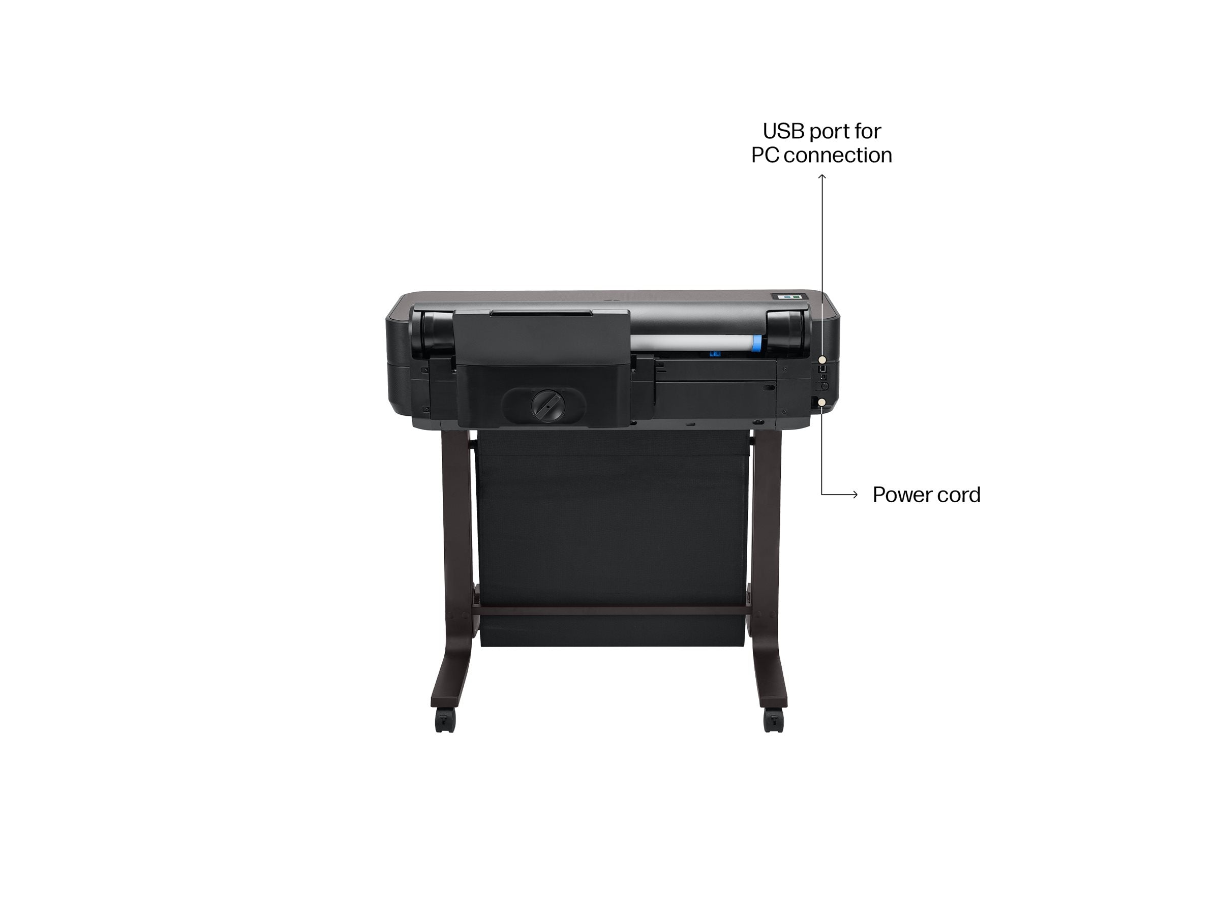 HP DesignJet T650 24p LFP 2025 Colour Ink-Jet Roll A1 61.0cmx91.4 m 2400x1200dpi 0.43 min/page USB LAN Wi-Fi Cutter