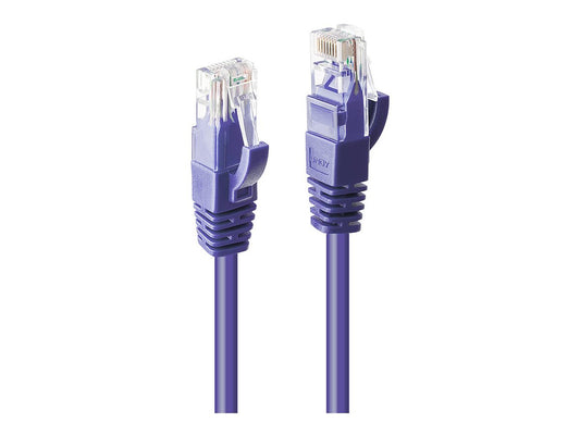 LINDY Cat.6 U/UTP Cable Purple 1m
