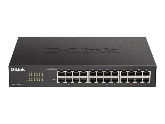 D-LINK 24-Port Layer2 Smart Gigabit Switch 24x 10/100/1000Mbps TP RJ-45 Port802.3x Flow Control Trunking up to 8 Ports