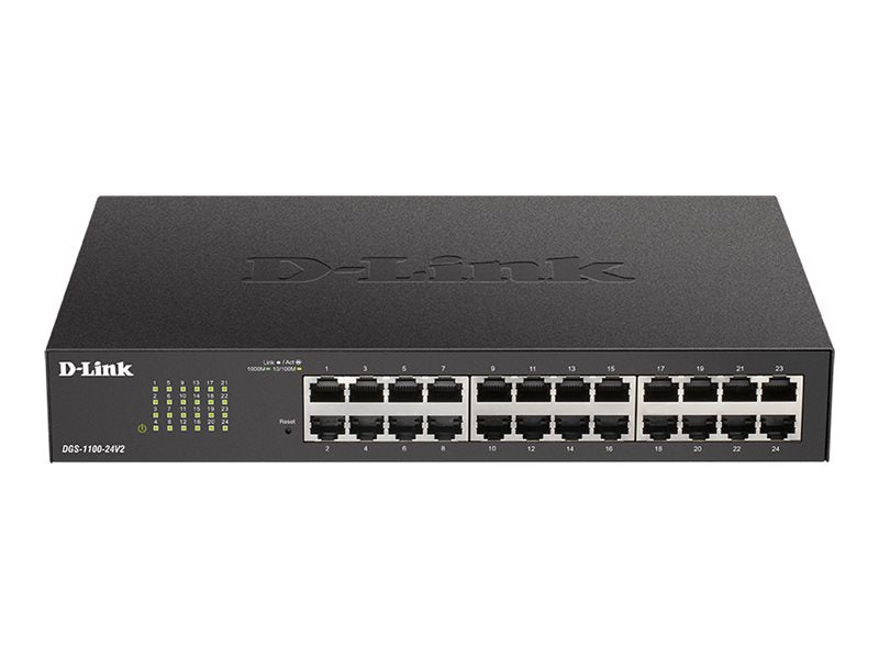 D-LINK 24-Port Layer2 Smart Gigabit Switch 24x 10/100/1000Mbps TP RJ-45 Port802.3x Flow Control Trunking up to 8 Ports