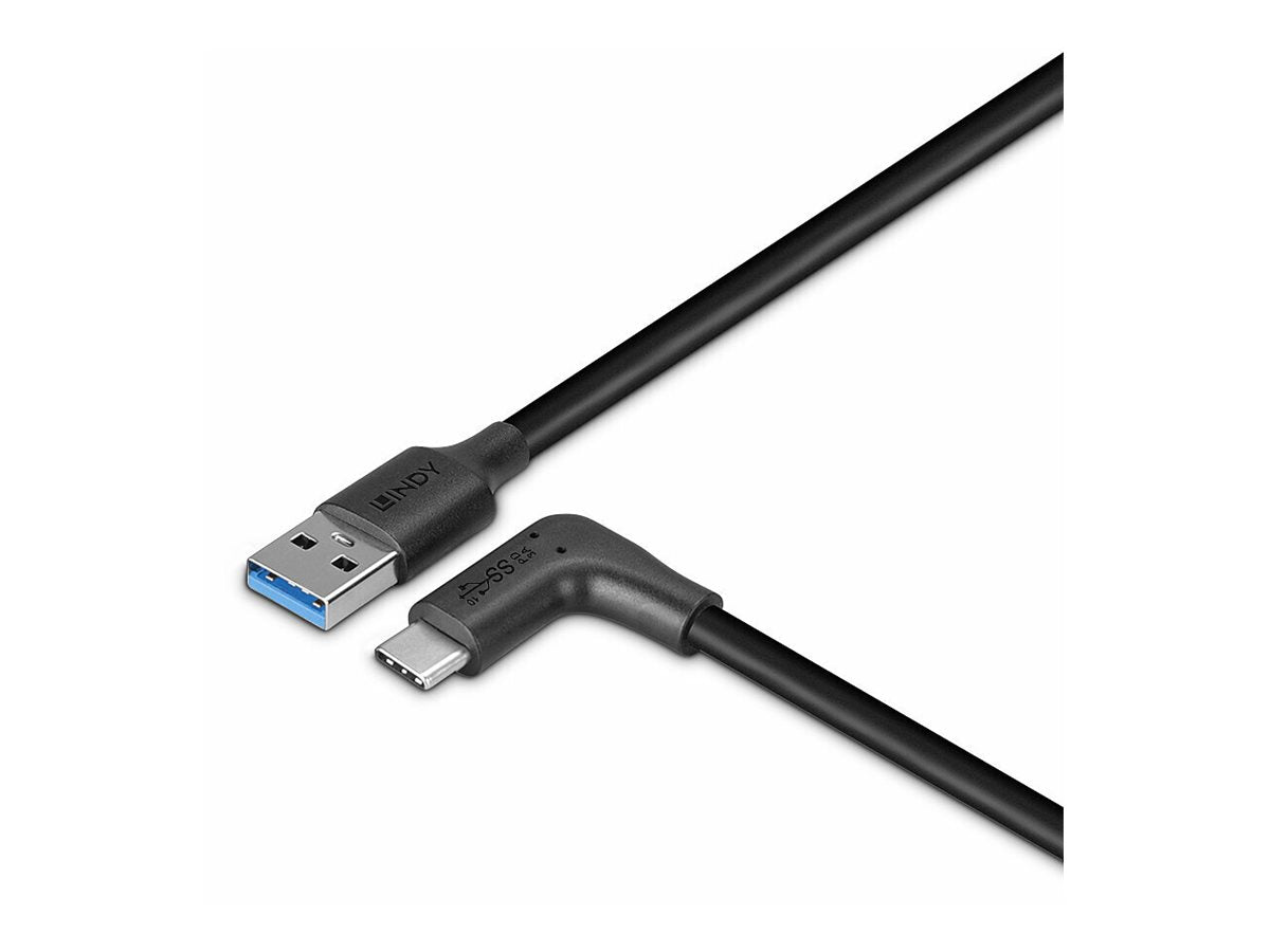 LINDY 1.5m USB 3.2 Type A to C Cable 90 Right Angle