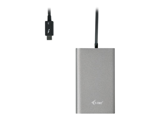 I-TEC THUNDERBOLT3 Dual DP Video Adapter for Thunderbolt3 MacOS and Windows supports 1x5K 60Hz Monitor or 2x4K 60Hz Monitor