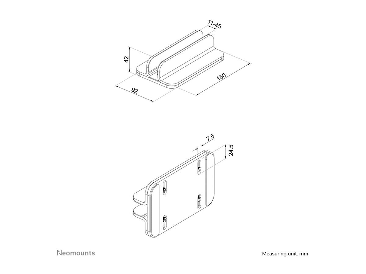 NEOMOUNTS NSLS300 Support dordinateur portable 11-17p - universel