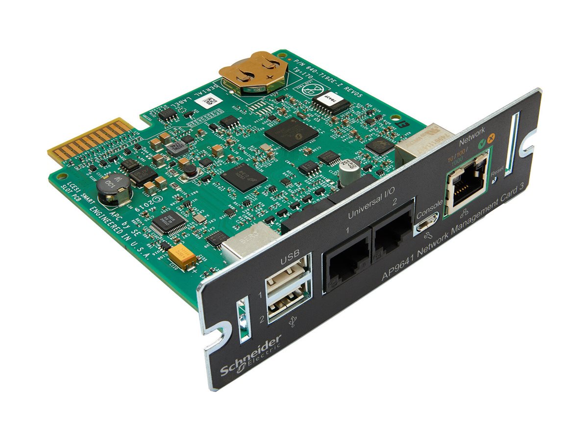 APC Network Management Card 3 with PowerChute Network Shutdown & Environmental Monitoring Remote management adapter 1GbE