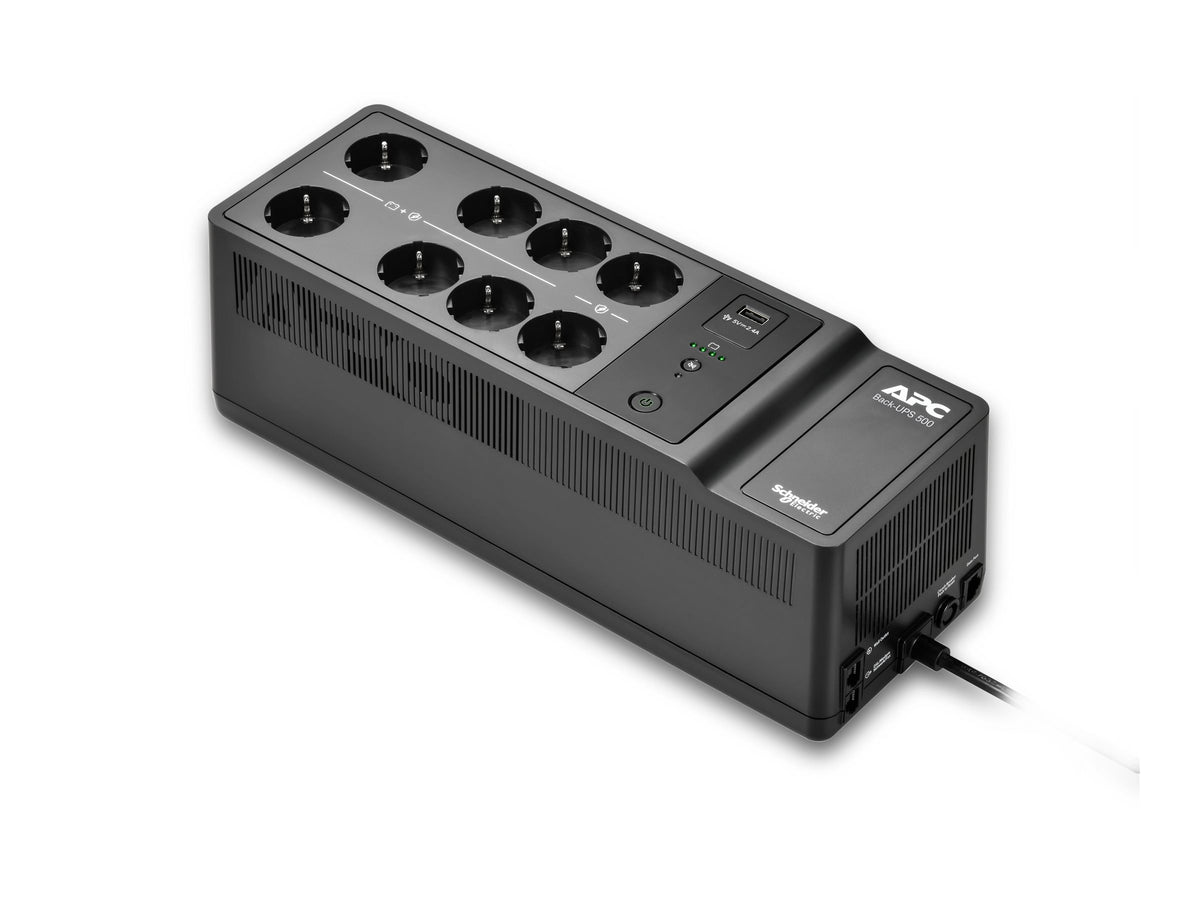 APC Back-UPS UPS wall mountable / surface mountable AC 230V 300Watt 500VA output connectors 8