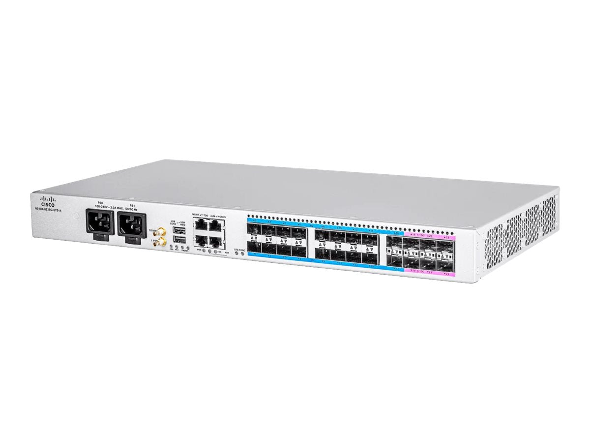 CISCO NCS540 18x1G SFP + 6x1/10G SFP+ Dual-AC iTEMP Conformal Coat