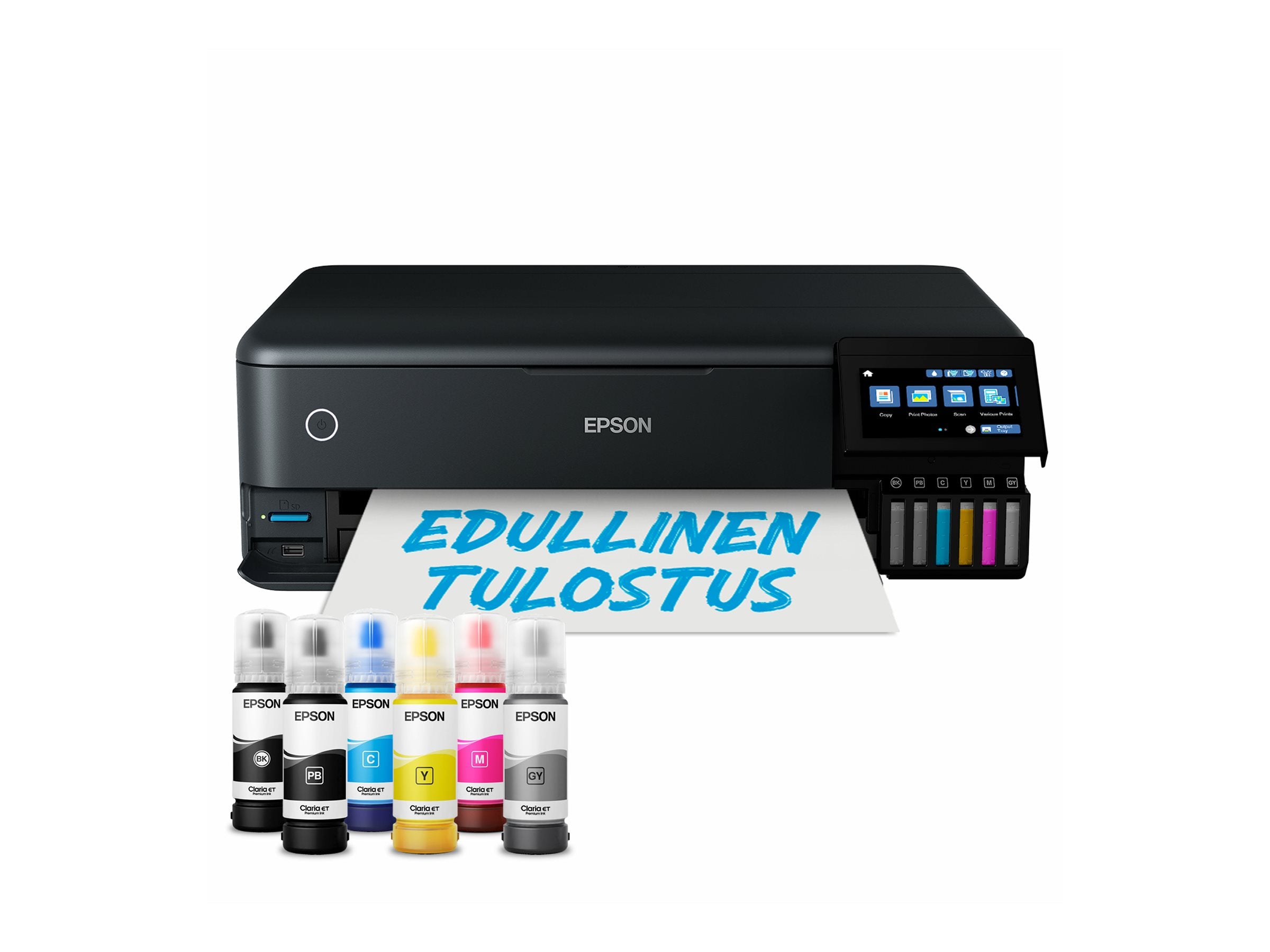 EPSON EcoTank ET-8550 MFP colour inkjet refillable A3 16ppm Print USB LAN Wi-Fi Black