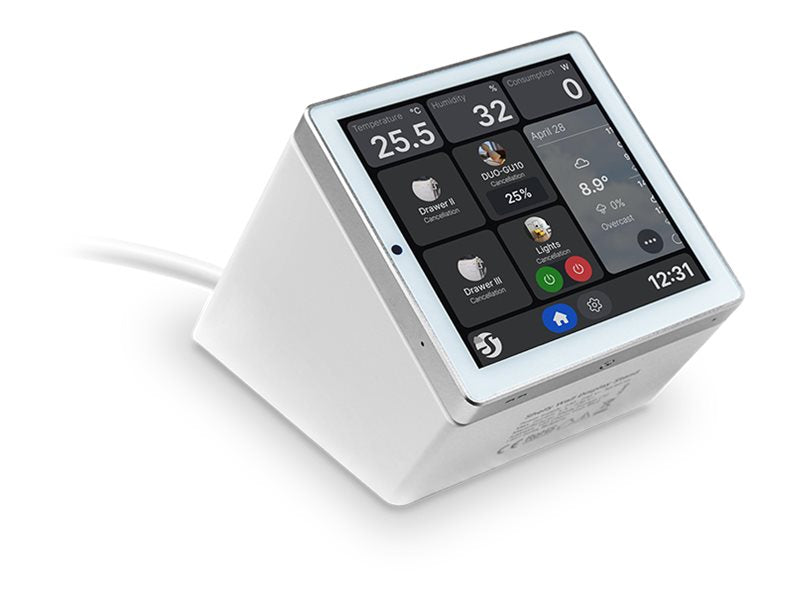 SHELLY Wall Display Stand White Tabletop Display Stand