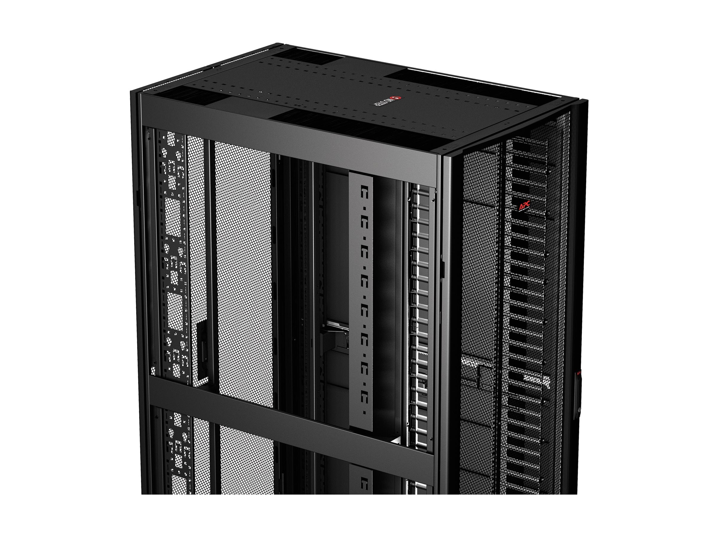 APC NetShelter SX Networking Enclosure with Sides Rack Black 48U 19 TAA Compliant