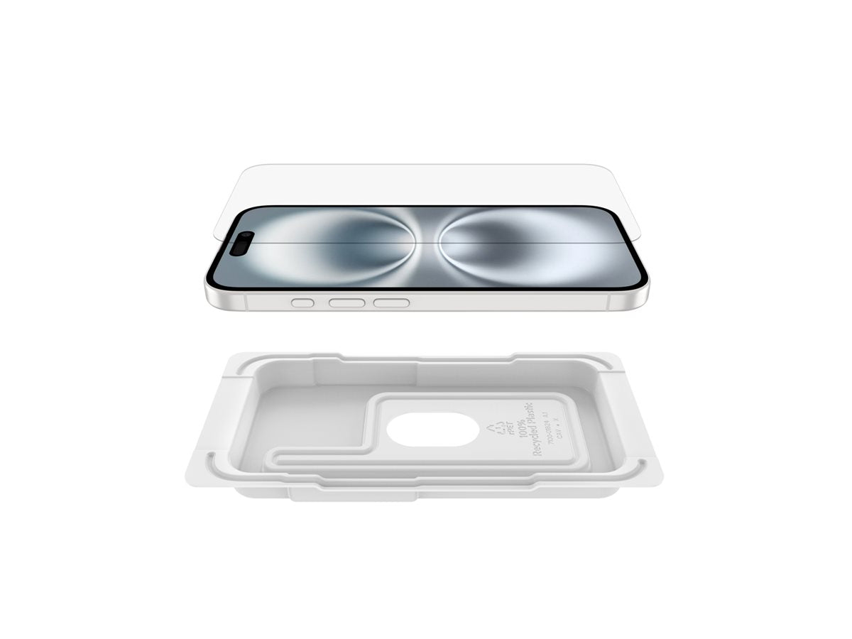 BELKIN ScreenForce Pro Tempered Glass AM Screen Protector - iPhone 16/15/14 Pro