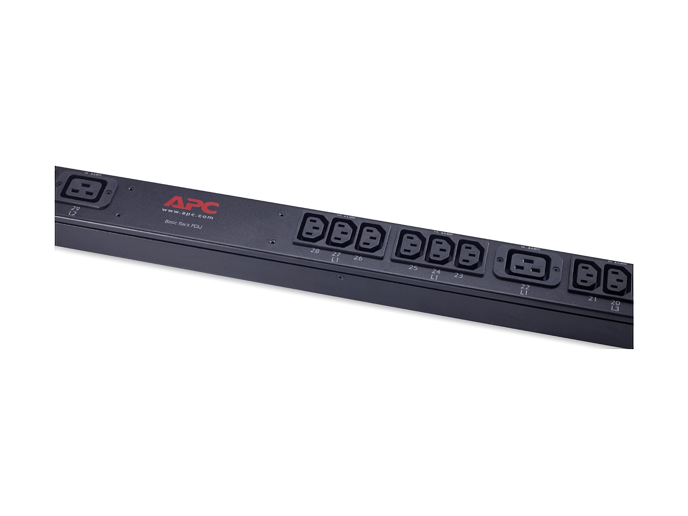 APC Basic Rack PDU Zero U Rack AC 230/400V 3-phase input IEC 60309 16A oc 42 power IEC 60320 C13 IEC 60320 C19 0U BK