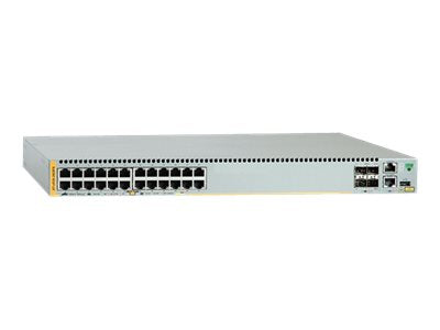 ALLIED 24x10/100/1000BASE-TX PoE+ ports 2xSFP+ ports 2xSFP+/Stack ports 1xExpansion module and dual hotswap PSU bays