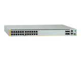 ALLIED 24x10/100/1000BASE-TX PoE+ ports 2xSFP+ ports 2xSFP+/Stack ports 1xExpansion module and dual hotswap PSU bays