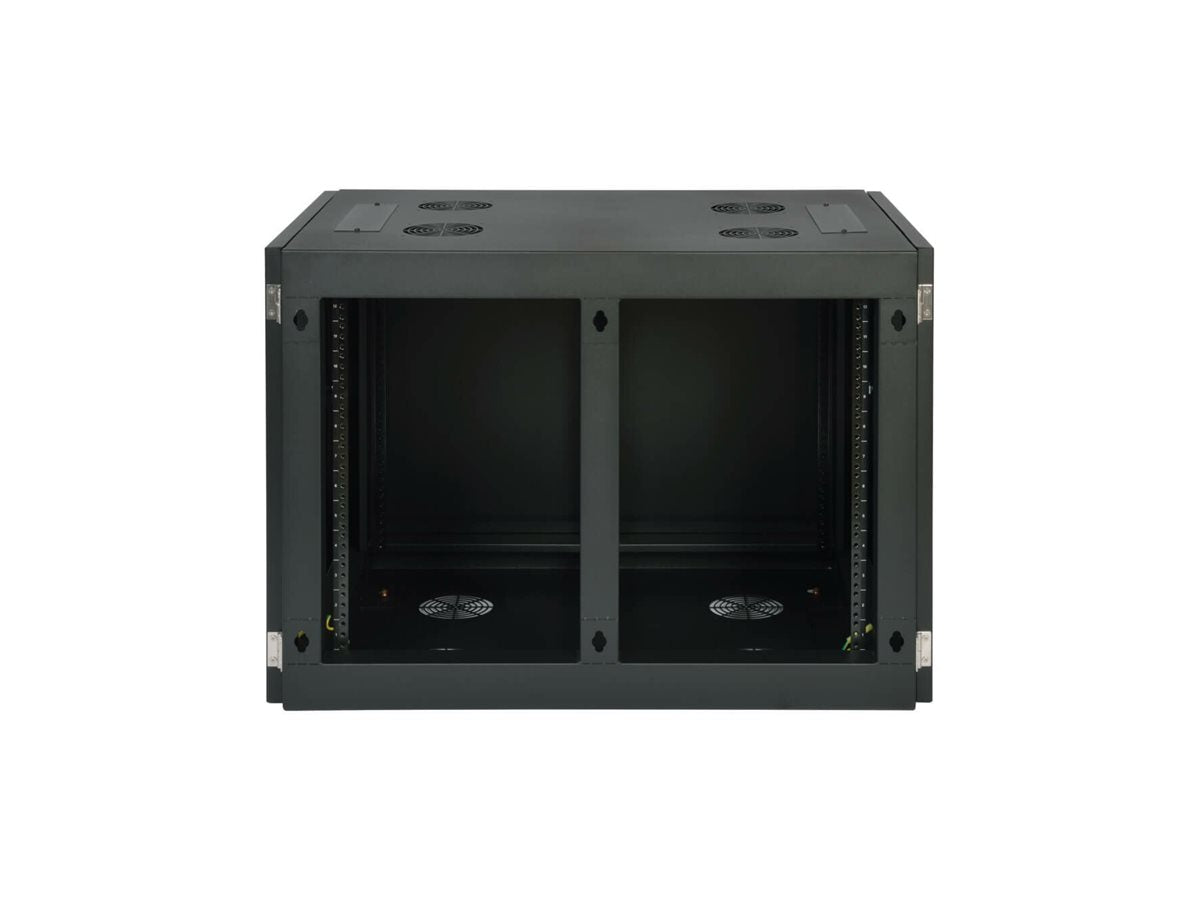 EATON TRIPPLITE 12U Wall Mount Rack Enclosure Server Cabinet Side Mount Wallmount Rack cabinet wall mountable Black 12U 19