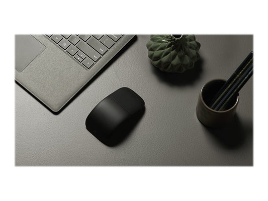 MICROSOFT Surface - Arc Mouse - Souris Arc Bluetooth 4.1 - 2 Boutons - Sans fil - 2 Piles AAA incluses - Noir