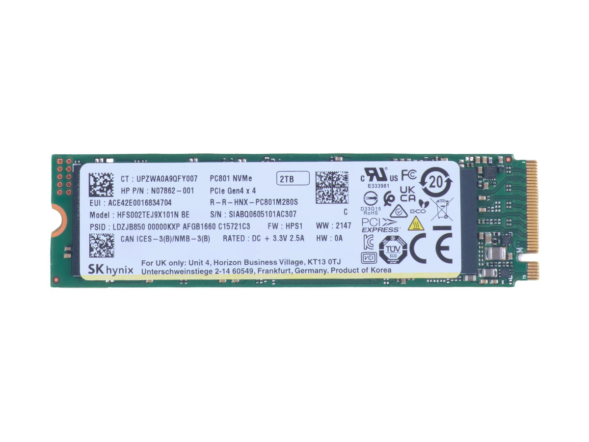 HP 2To PCIe SSD