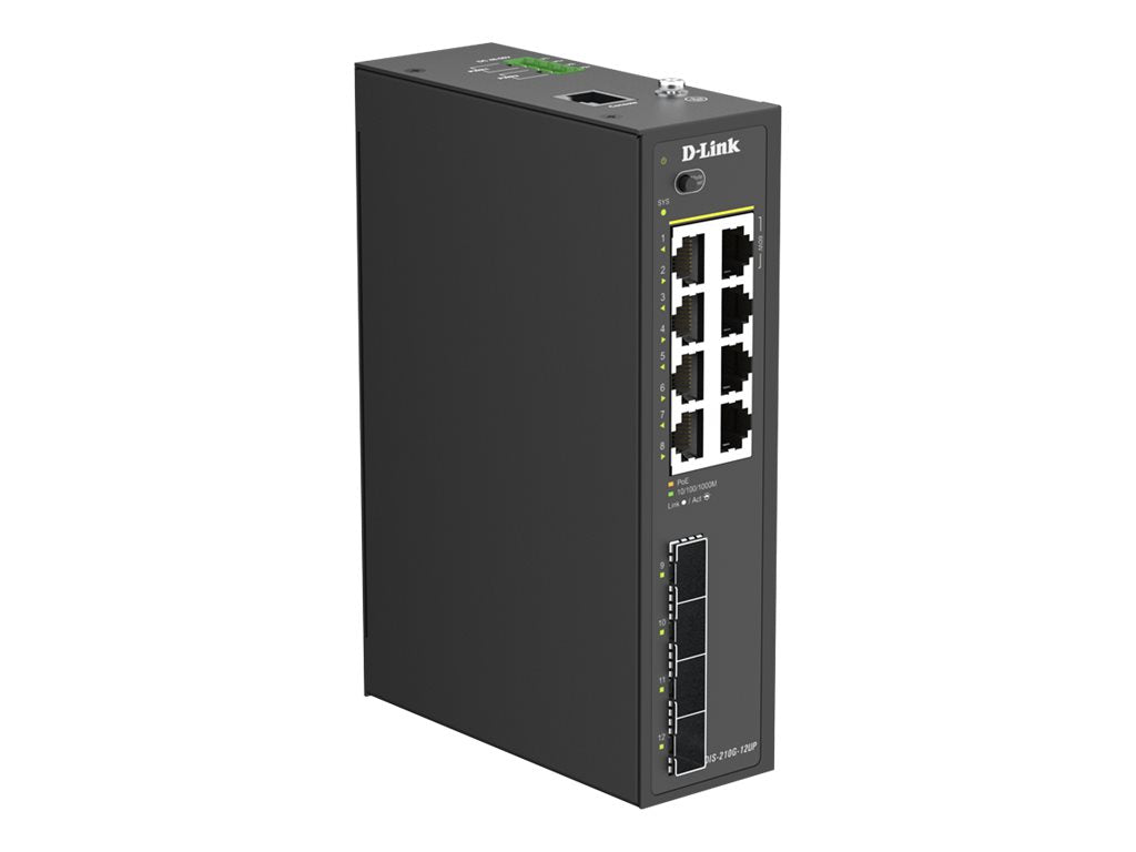 D-LINK Smart L2 Industriel 8 ports Gigabit PoE+ & 4 ports SFP Gigabit Budget PoE 240W