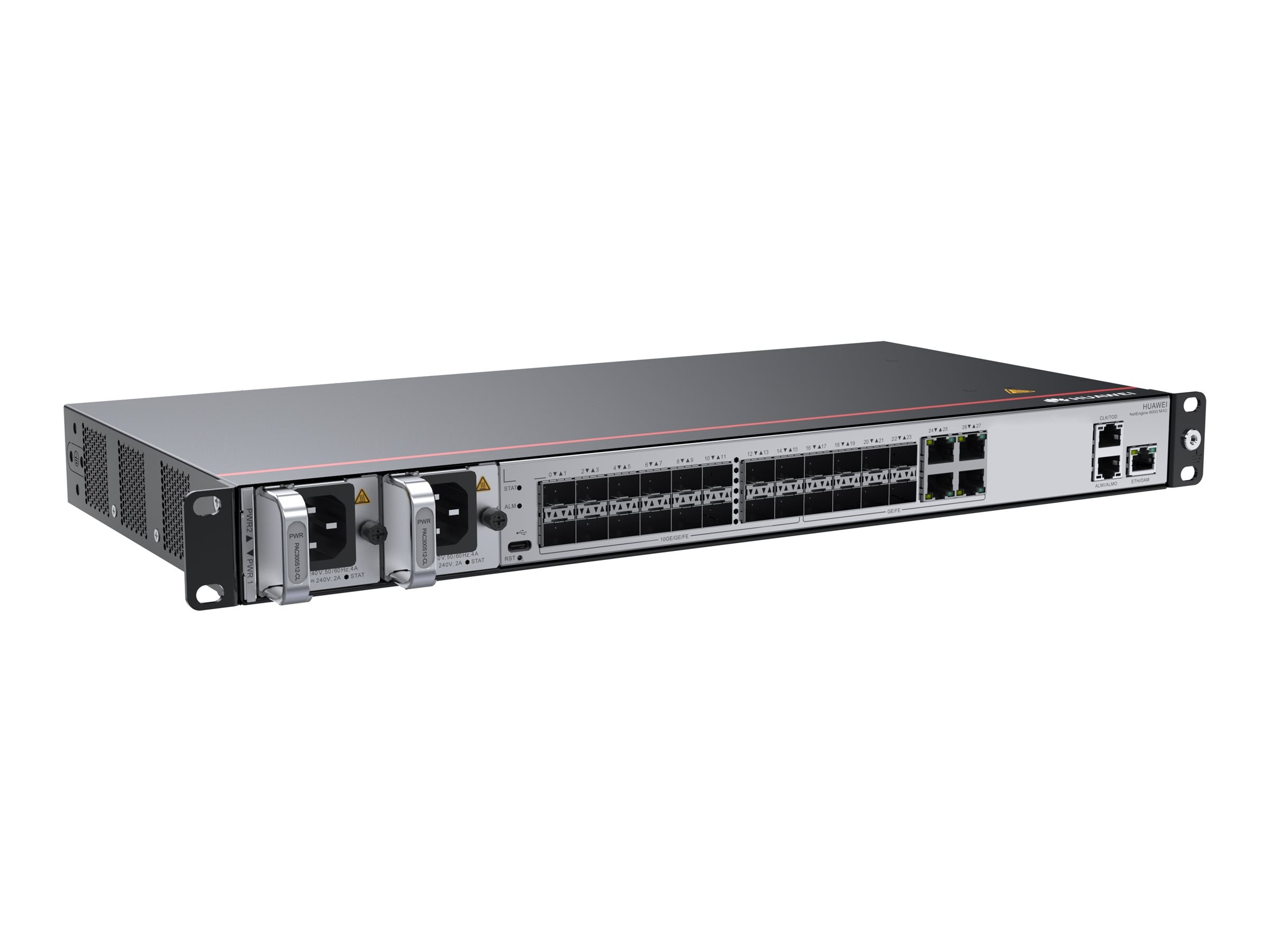 HUAWEI NetEngine 8000 M1C Basic Configuration Includes M1C Chassis Fixed Interface 4x10GE + 12xGE 2xAC Power without SW and Document