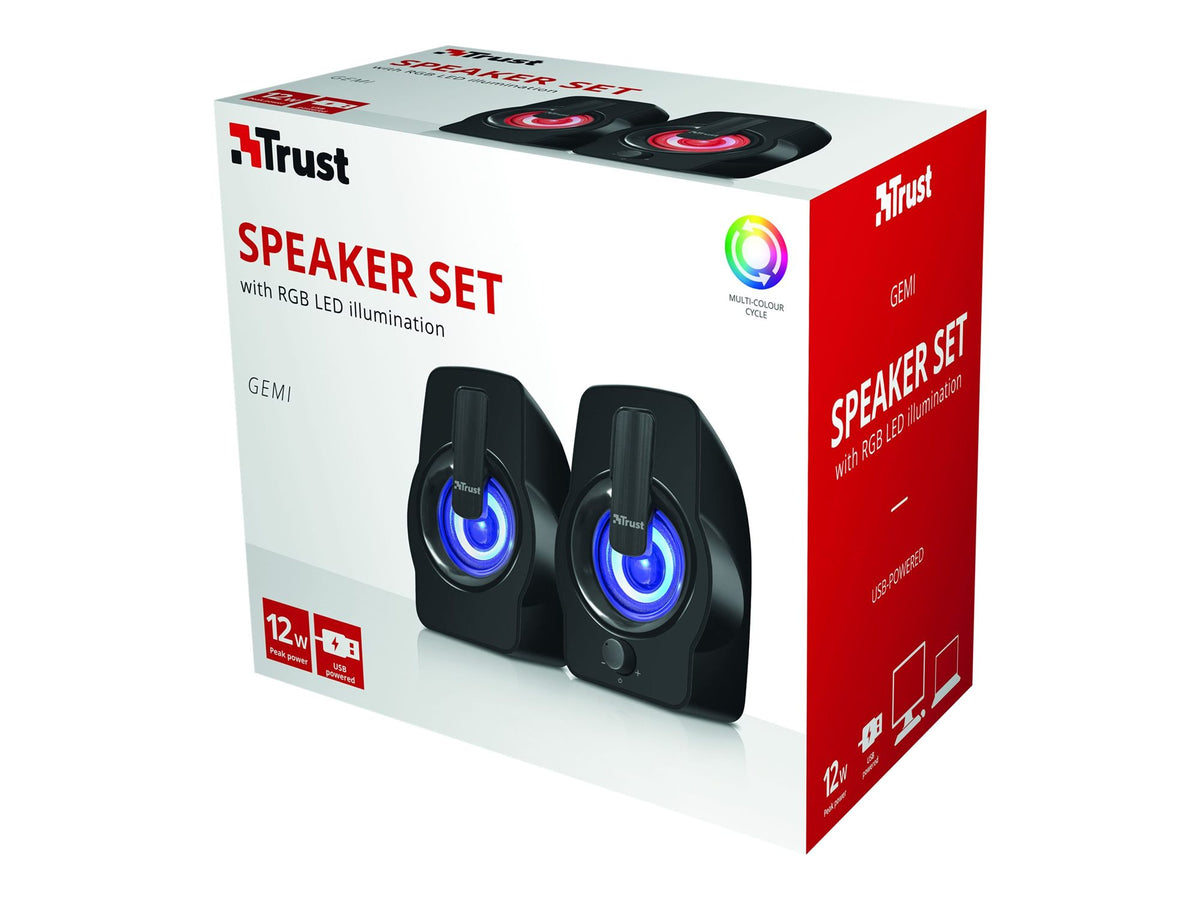 TRUST Enceintes multimédia GEMI 2.0 RGB