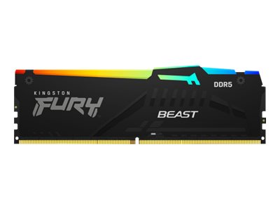 KINGSTON 16Go 5200MT/s DDR5 CL36 DIMM FURY Beast RGB