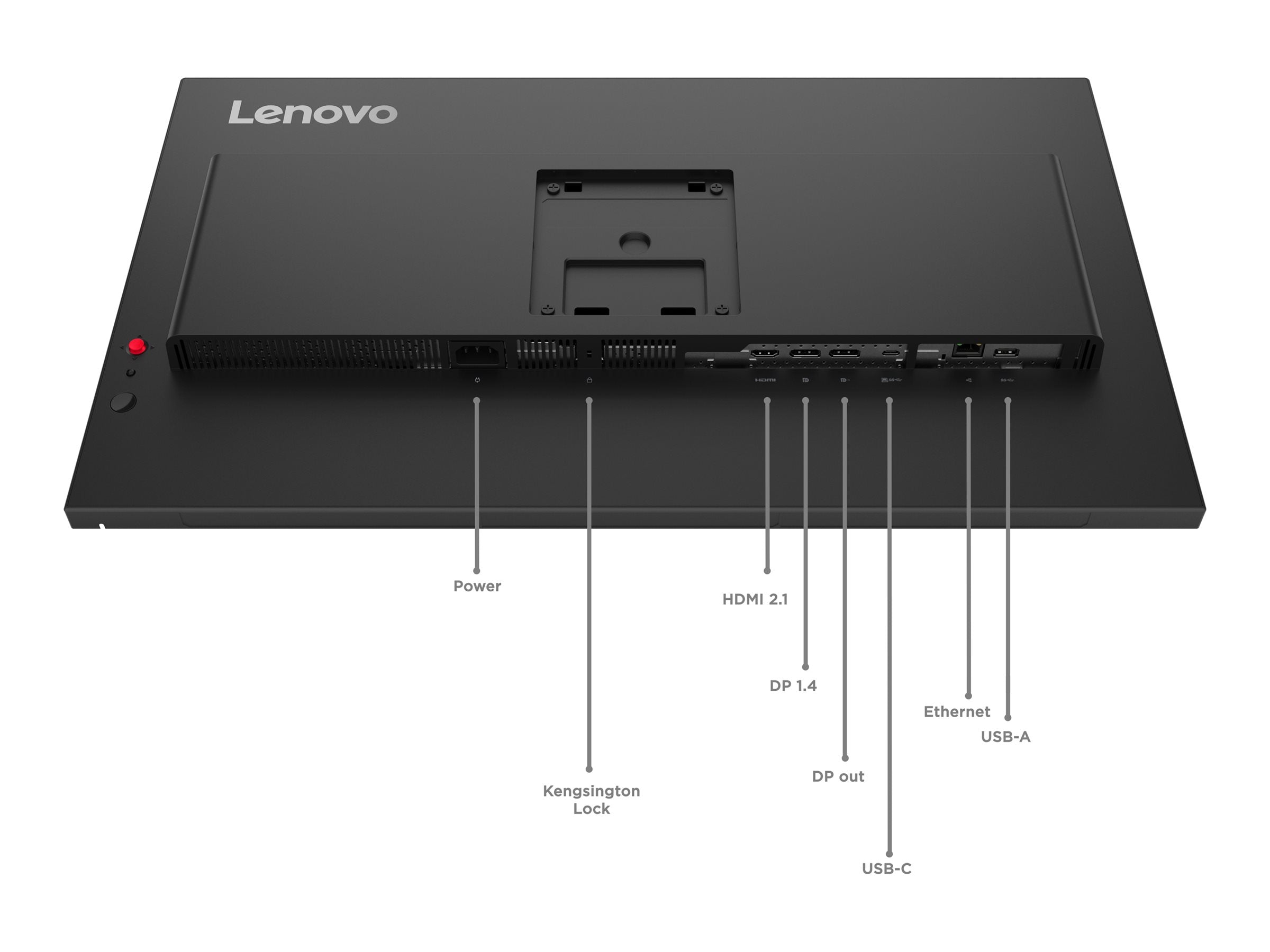 LENOVO ThinkVision T27qd-40 LED Écran 27p 2560x1440 QHD 120Hz IPS 350cd/m2 HDR10 4ms HDMI DisplayPort DaisyChain USB-C Dock 96W