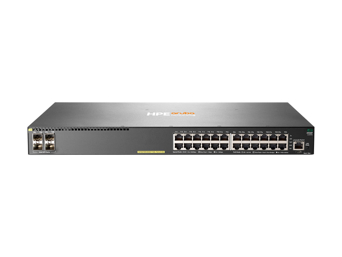 HPE Aruba 2930F 24G PoE+ 4SFP Switch Europe English