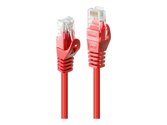 LINDY Basic Cat.6 U/UTP Cable Red 2m