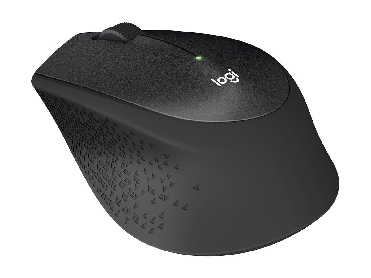 LOGITECH M330 SILENT PLUS Mouse 3 buttons wireless 2.4 GHz USB wireless receiver blue