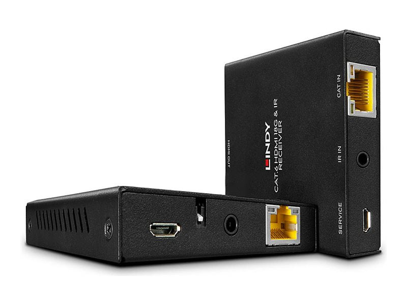 LINDY 50m Cat.6 HDMI 18G & IR Extender with PoC & Loop Out