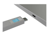 LINDY USB Type C Port Blocker Key - Pack of 4 Blockers Blue